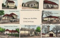 Postkarte mit Ortsansichten