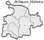 Karte Schönhengstgau